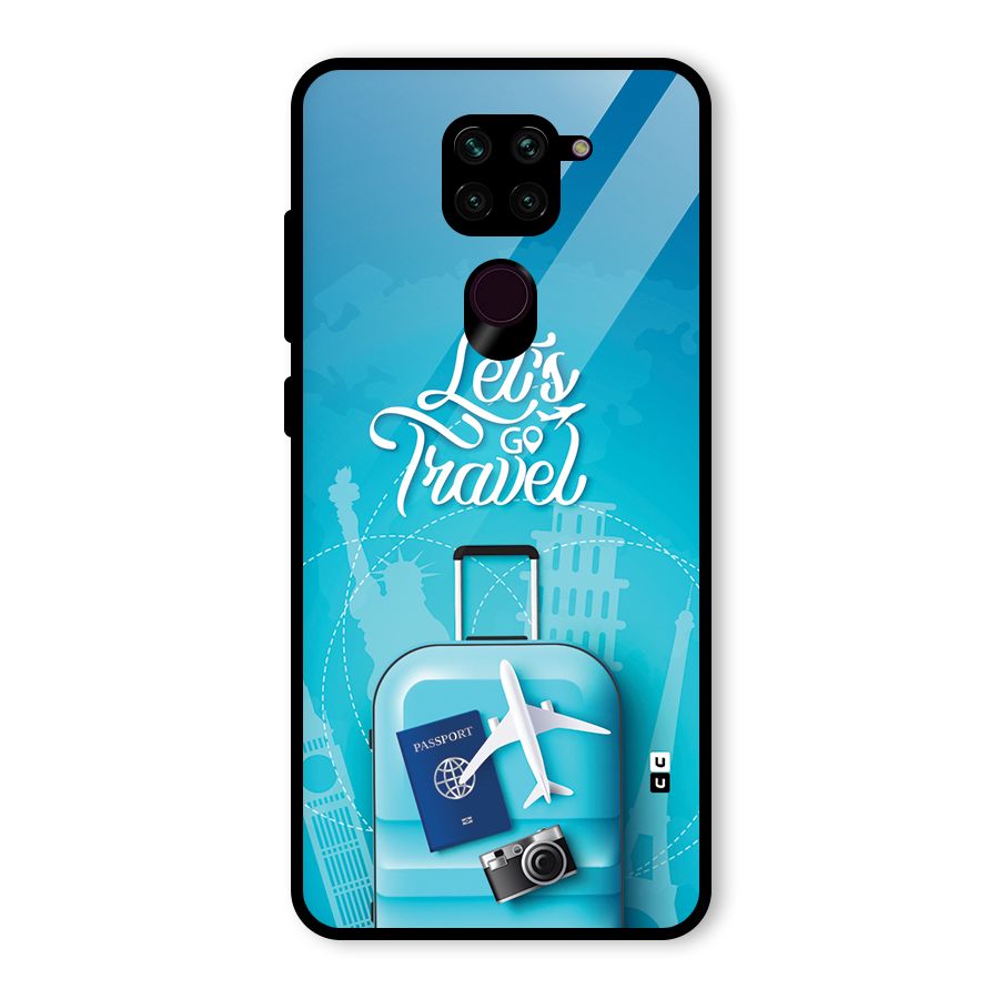 Awesome Travel Bag Glass Back Case for Redmi Note 9