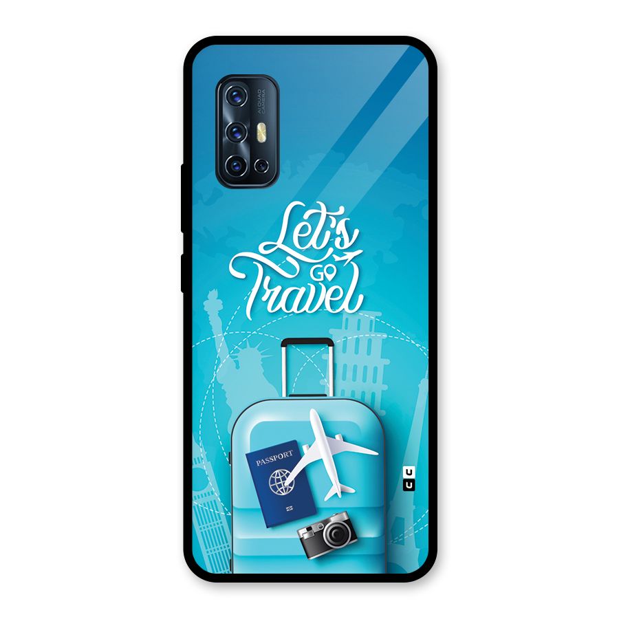 Awesome Travel Bag Glass Back Case for Vivo V17