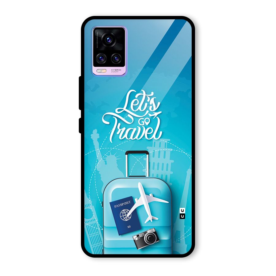Awesome Travel Bag Glass Back Case for Vivo V20 Pro