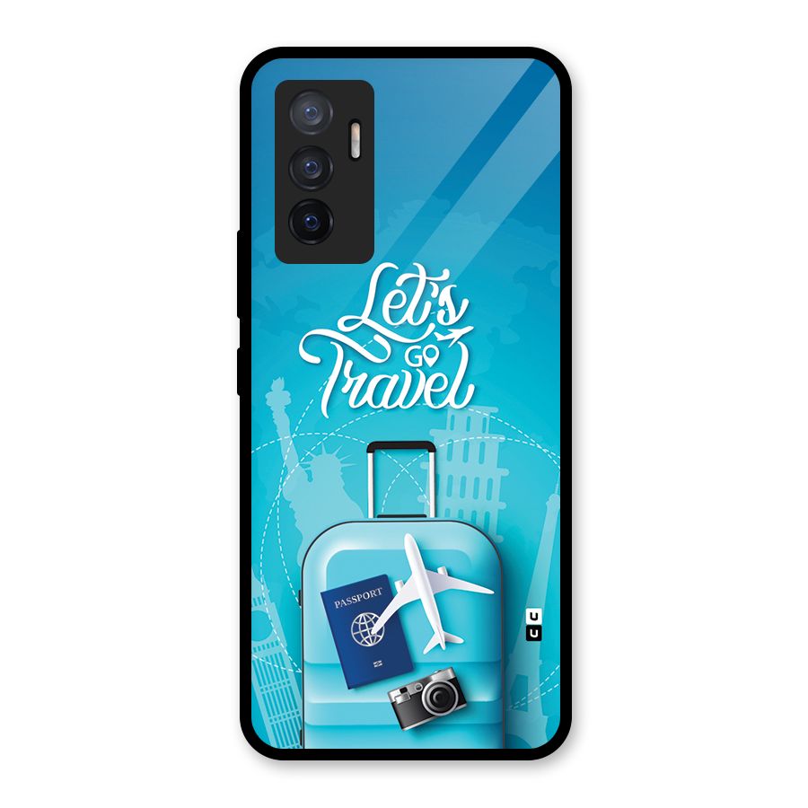 Awesome Travel Bag Glass Back Case for Vivo V23e
