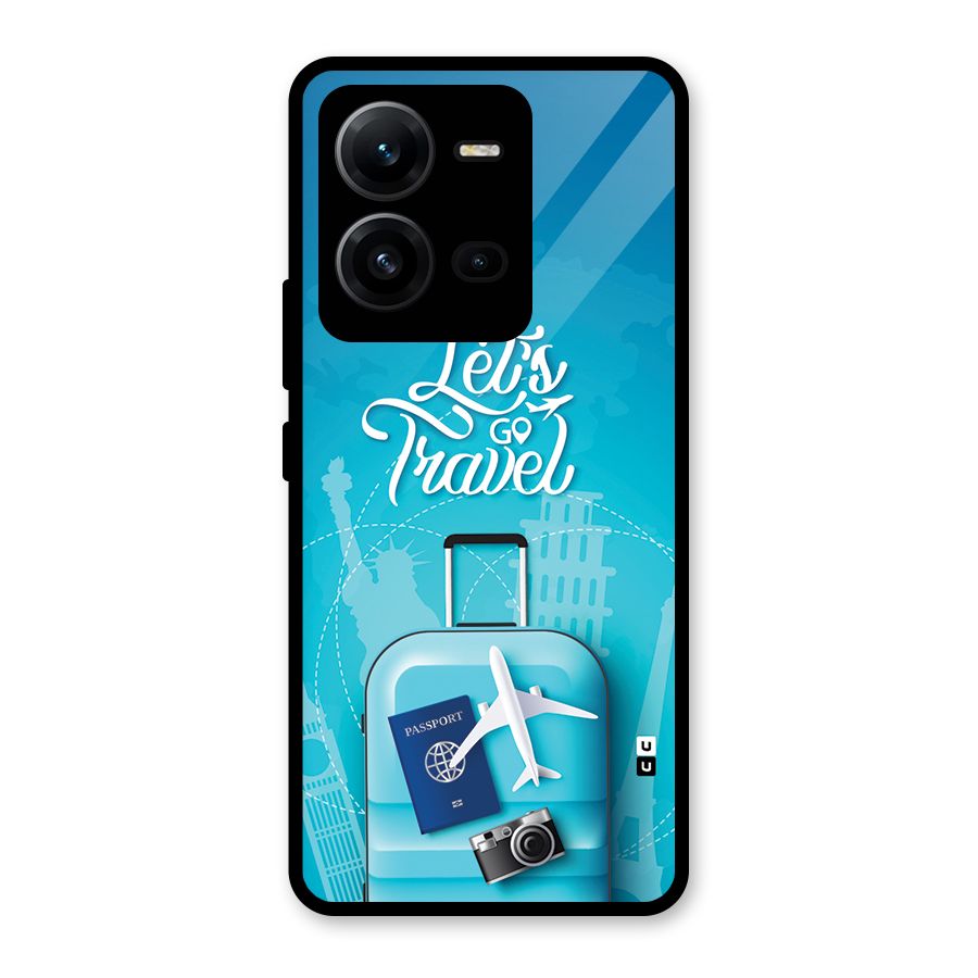 Awesome Travel Bag Glass Back Case for Vivo V25