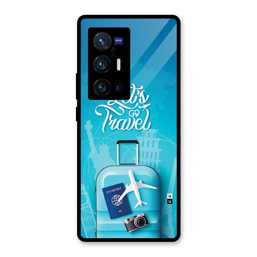 Awesome Travel Bag Glass Back Case for Vivo X70 Pro Plus