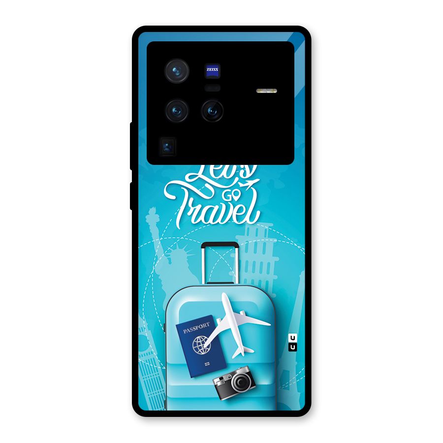 Awesome Travel Bag Glass Back Case for Vivo X80 Pro