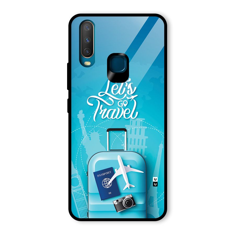 Awesome Travel Bag Glass Back Case for Vivo Y15