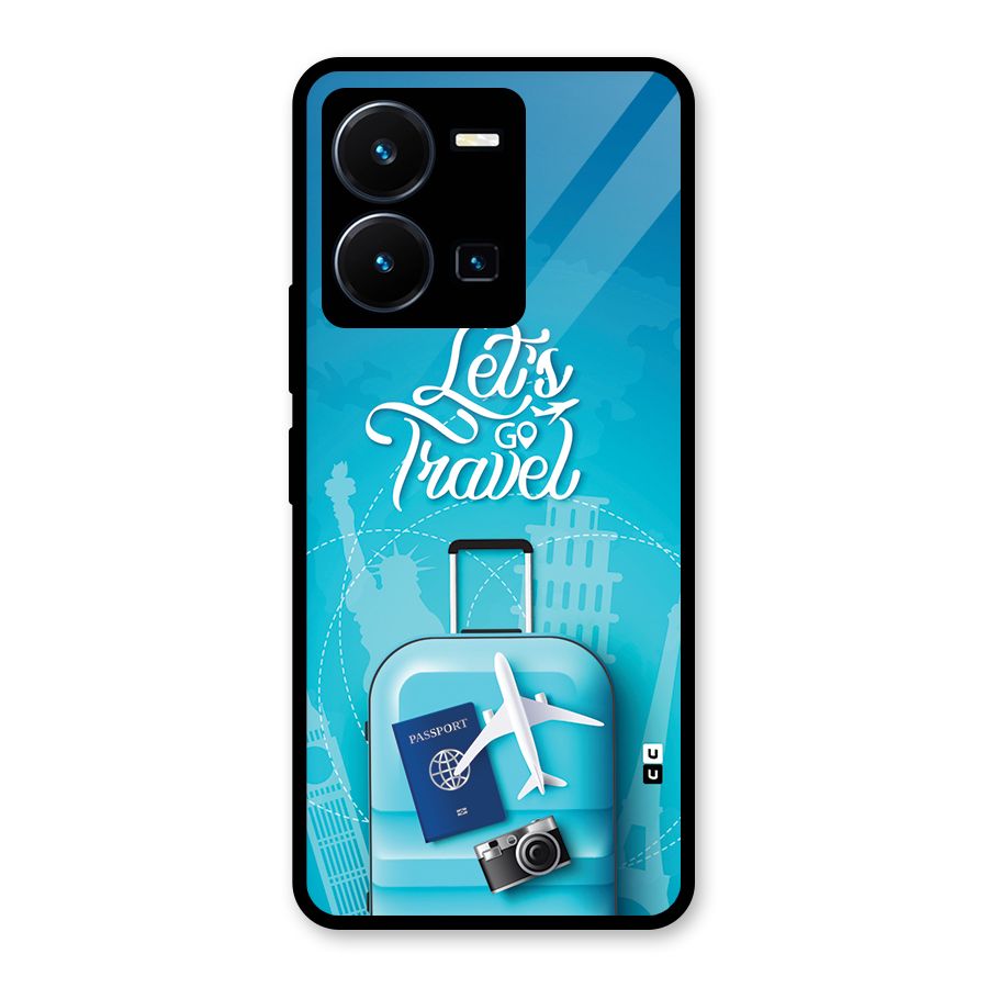 Awesome Travel Bag Glass Back Case for Vivo Y35