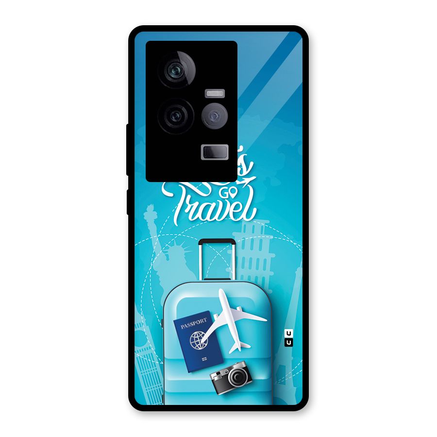 Awesome Travel Bag Glass Back Case for Vivo iQOO 11 5G