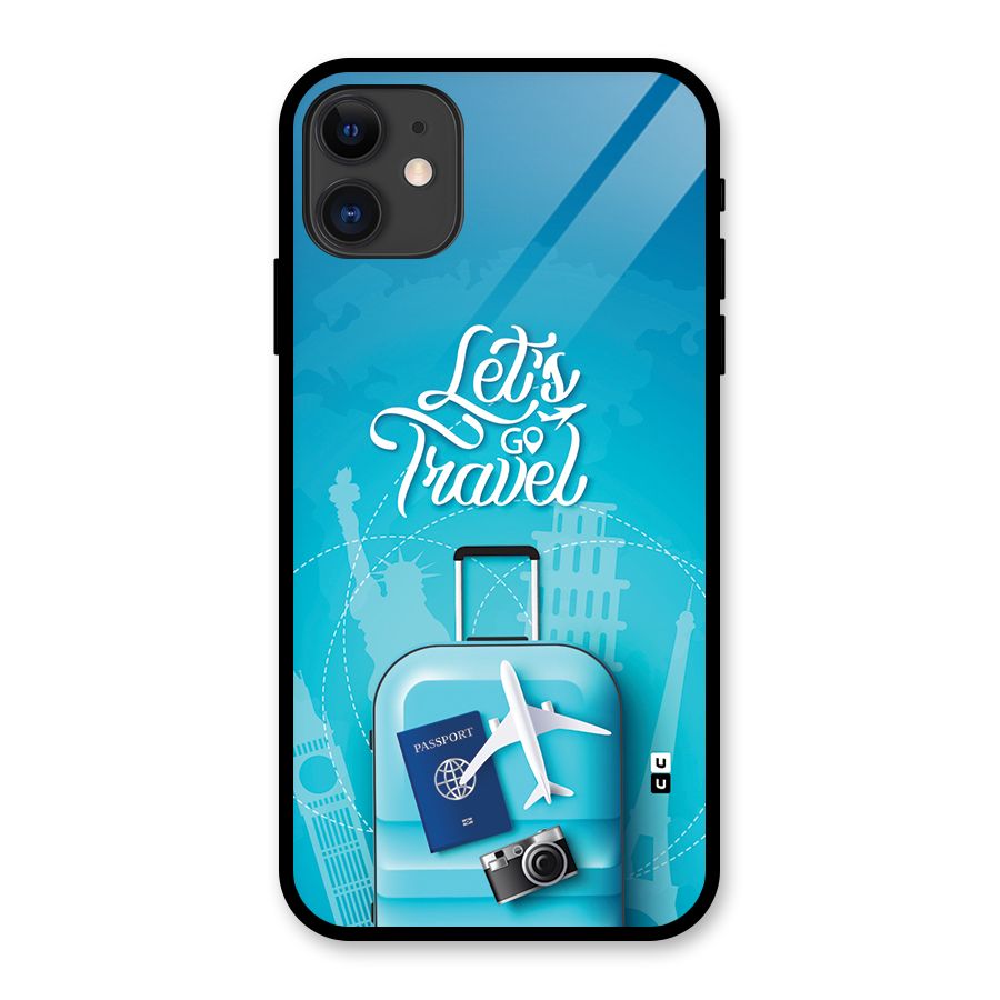 Awesome Travel Bag Glass Back Case for iPhone 11