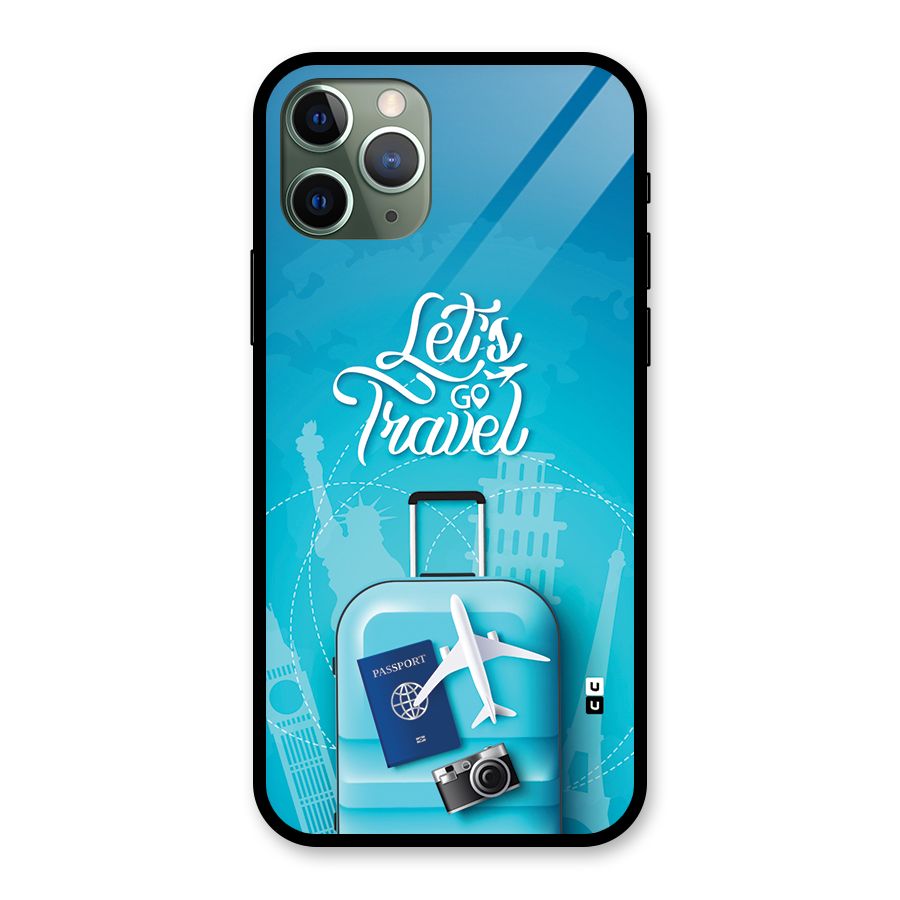 Awesome Travel Bag Glass Back Case for iPhone 11 Pro
