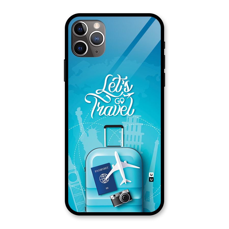 Awesome Travel Bag Glass Back Case for iPhone 11 Pro Max