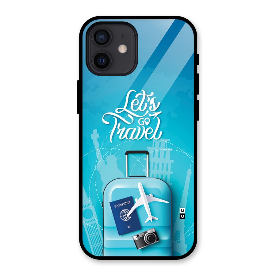 Awesome Travel Bag Glass Back Case for iPhone 12