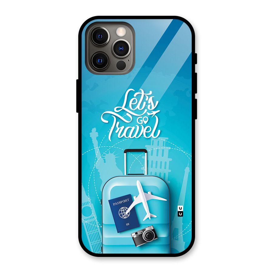 Awesome Travel Bag Glass Back Case for iPhone 12 Pro
