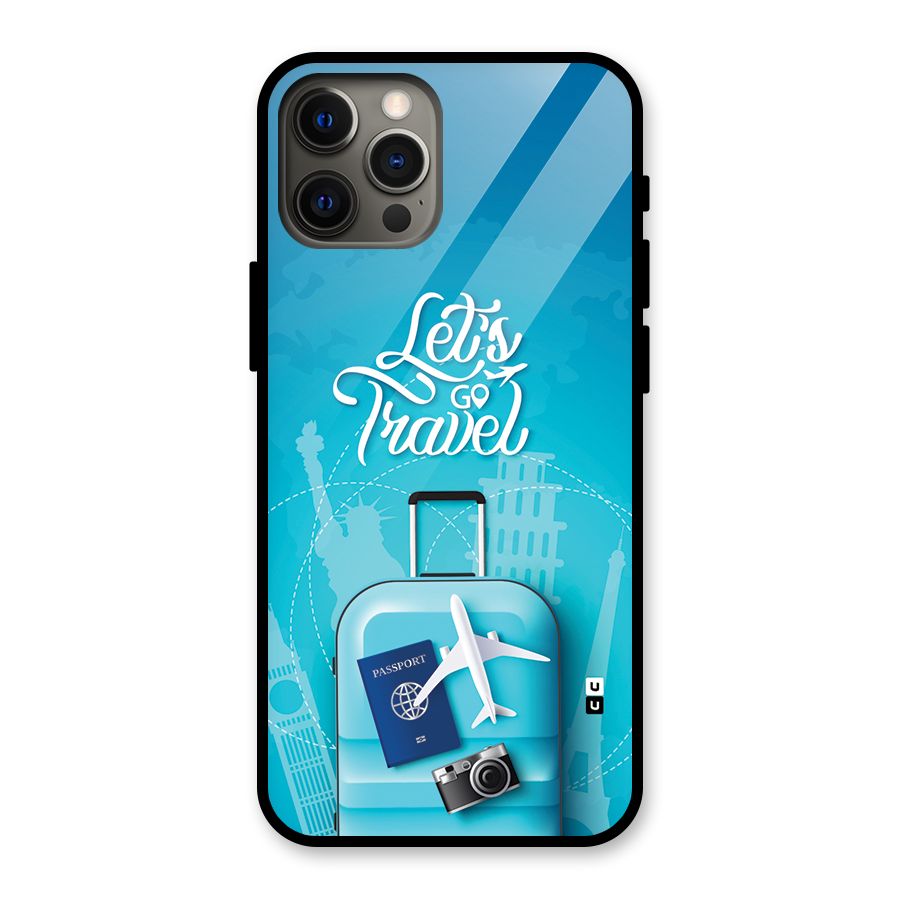 Awesome Travel Bag Glass Back Case for iPhone 12 Pro Max