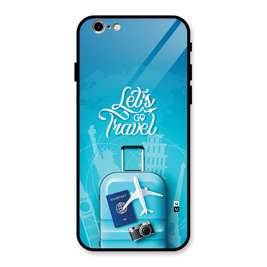 Awesome Travel Bag Glass Back Case for iPhone 6 6S