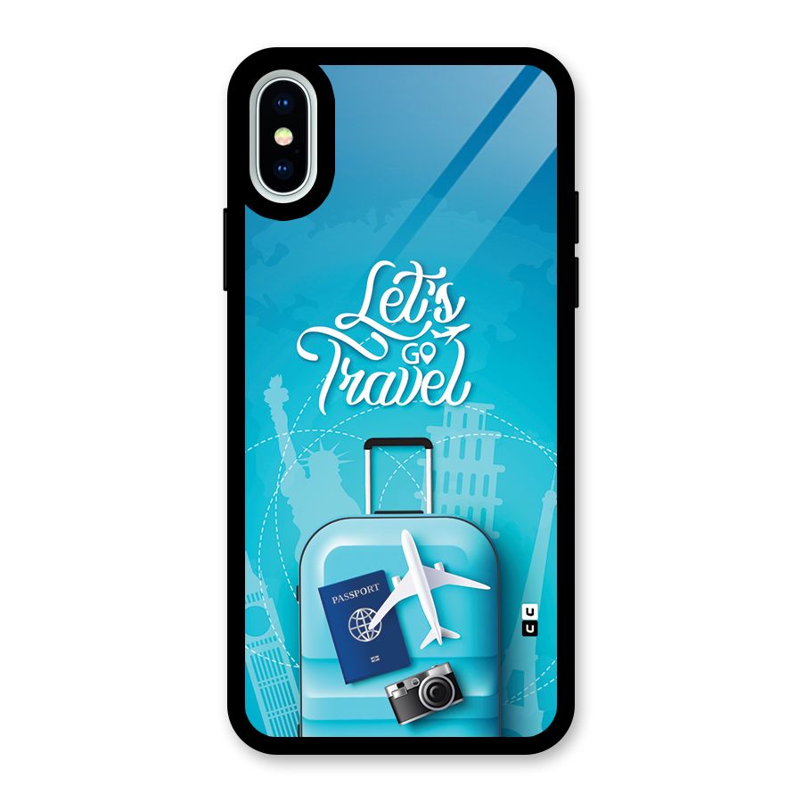 Awesome Travel Bag Glass Back Case for iPhone X