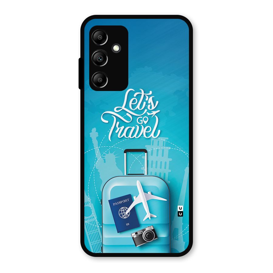 Awesome Travel Bag Metal Back Case for Galaxy A14 5G