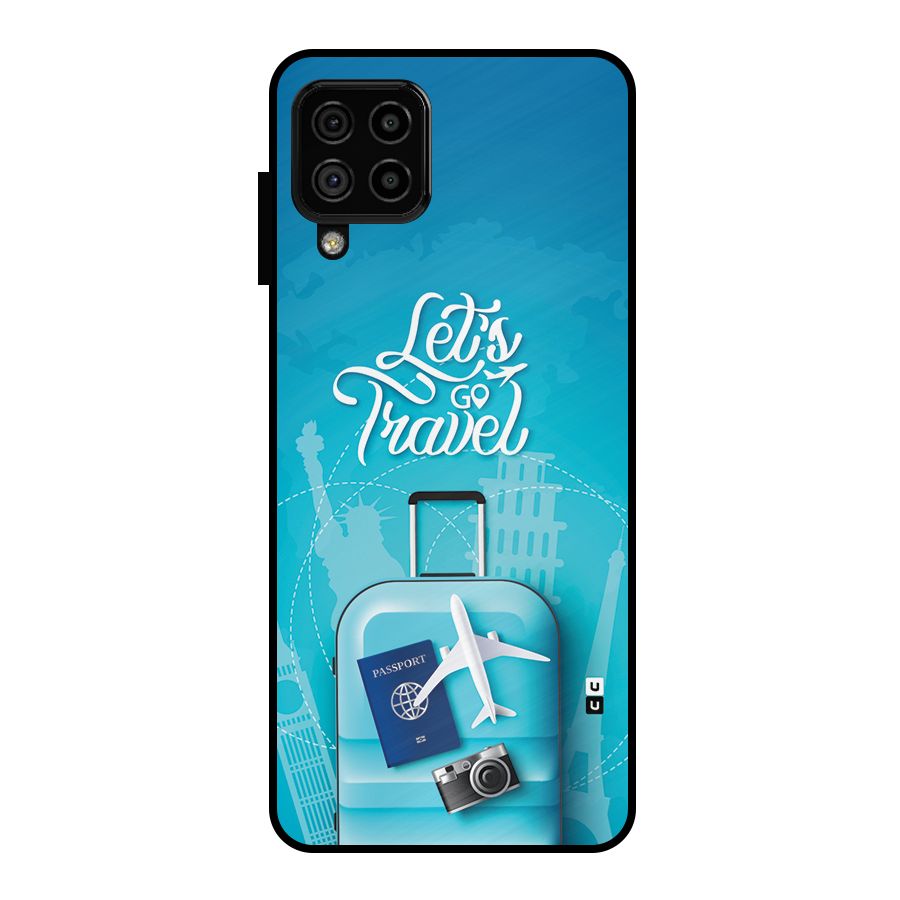 Awesome Travel Bag Metal Back Case for Galaxy A22 4G
