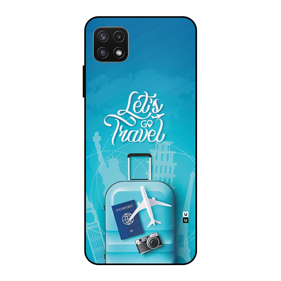 Awesome Travel Bag Metal Back Case for Galaxy A22 5G