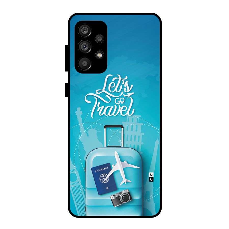 Awesome Travel Bag Metal Back Case for Galaxy A73 5G