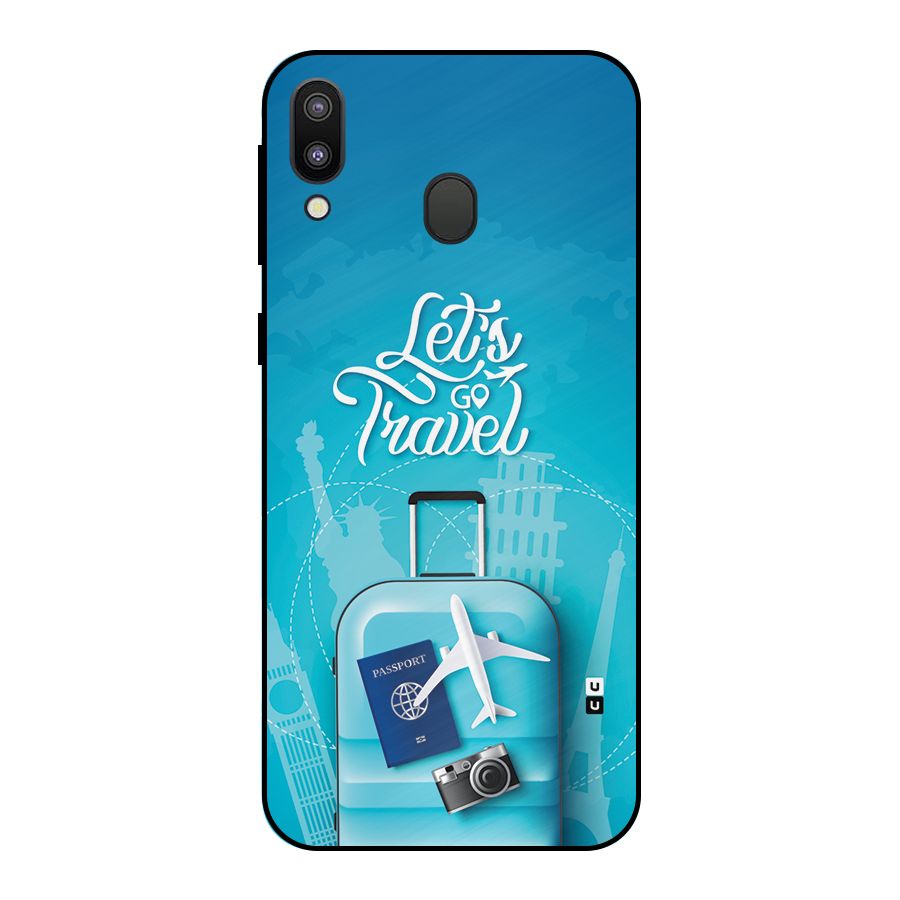 Awesome Travel Bag Metal Back Case for Galaxy M20