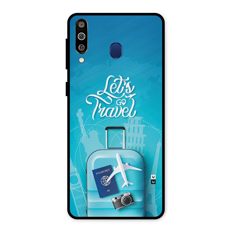 Awesome Travel Bag Metal Back Case for Galaxy M30