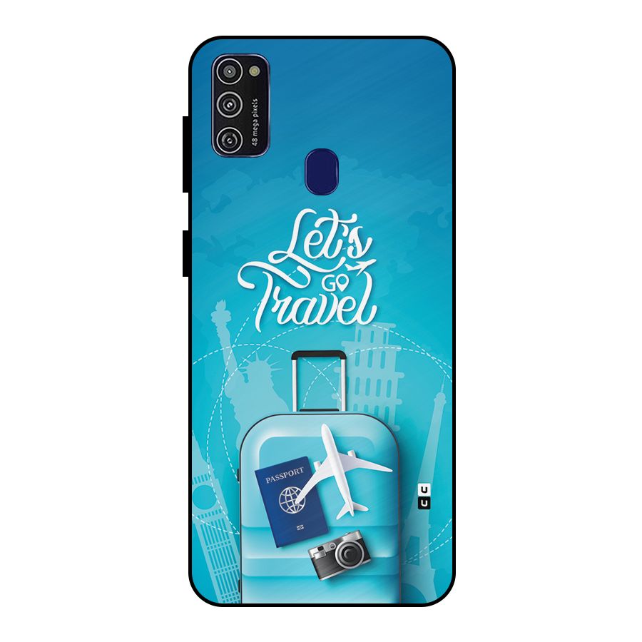 Awesome Travel Bag Metal Back Case for Galaxy M30s