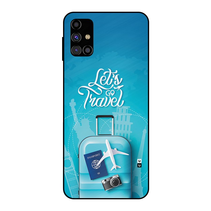 Awesome Travel Bag Metal Back Case for Galaxy M31s