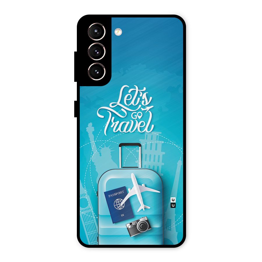 Awesome Travel Bag Metal Back Case for Galaxy S21 5G