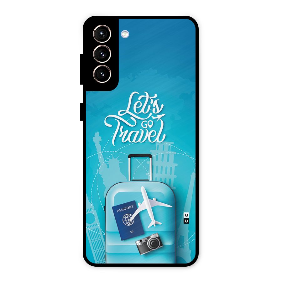 Awesome Travel Bag Metal Back Case for Galaxy S21 Plus