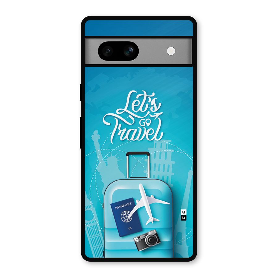 Awesome Travel Bag Metal Back Case for Google Pixel 7a