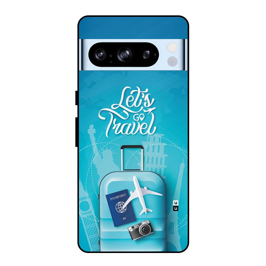 Awesome Travel Bag Metal Back Case for Google Pixel 8 Pro
