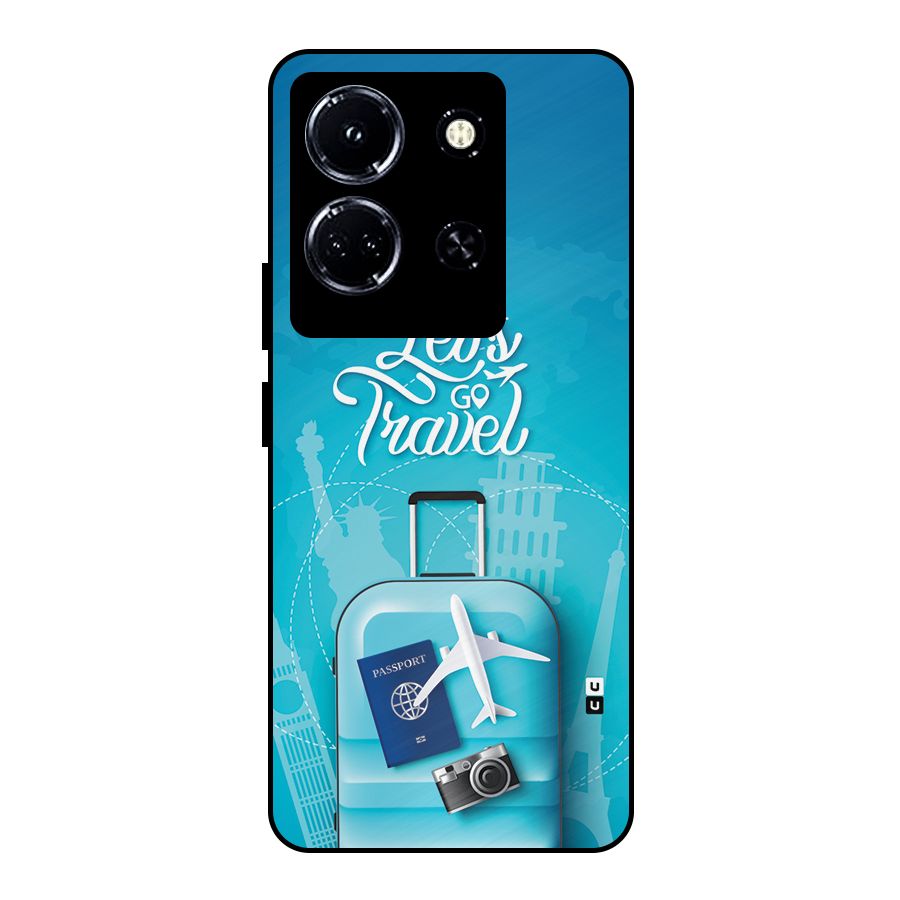 Awesome Travel Bag Metal Back Case for Infinix Note 30 5G