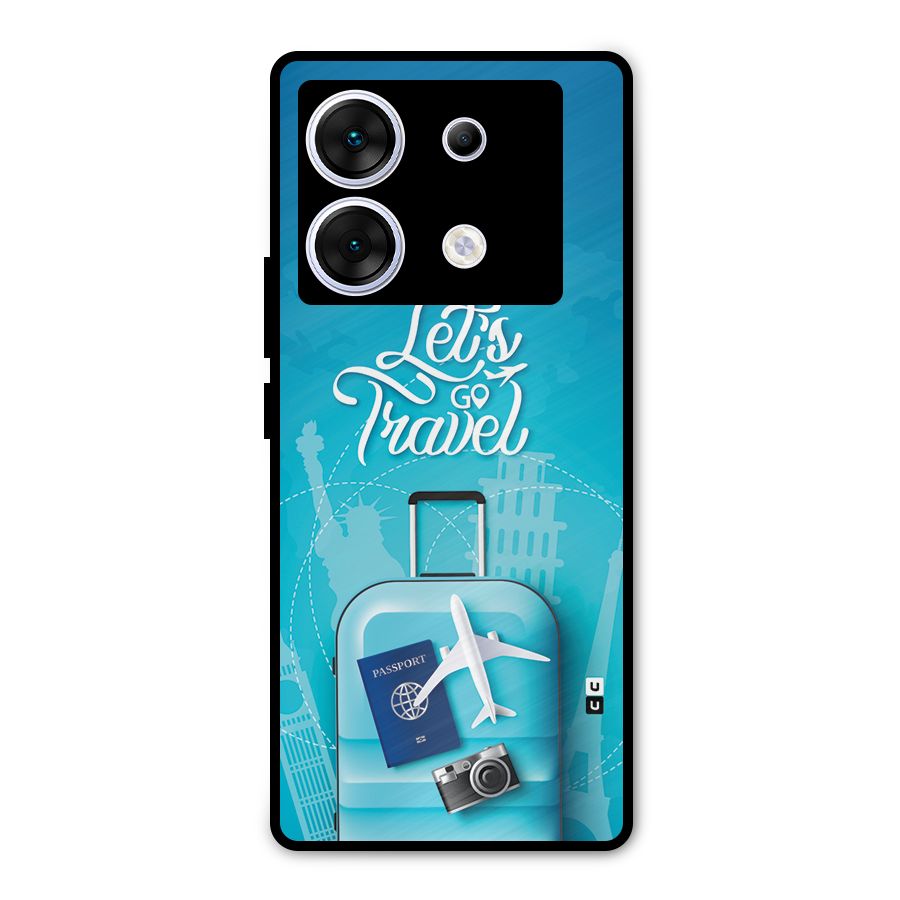 Awesome Travel Bag Metal Back Case for Infinix Zero 30 5G