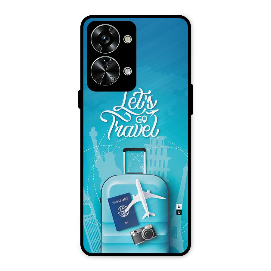 Awesome Travel Bag Metal Back Case for OnePlus Nord 2T