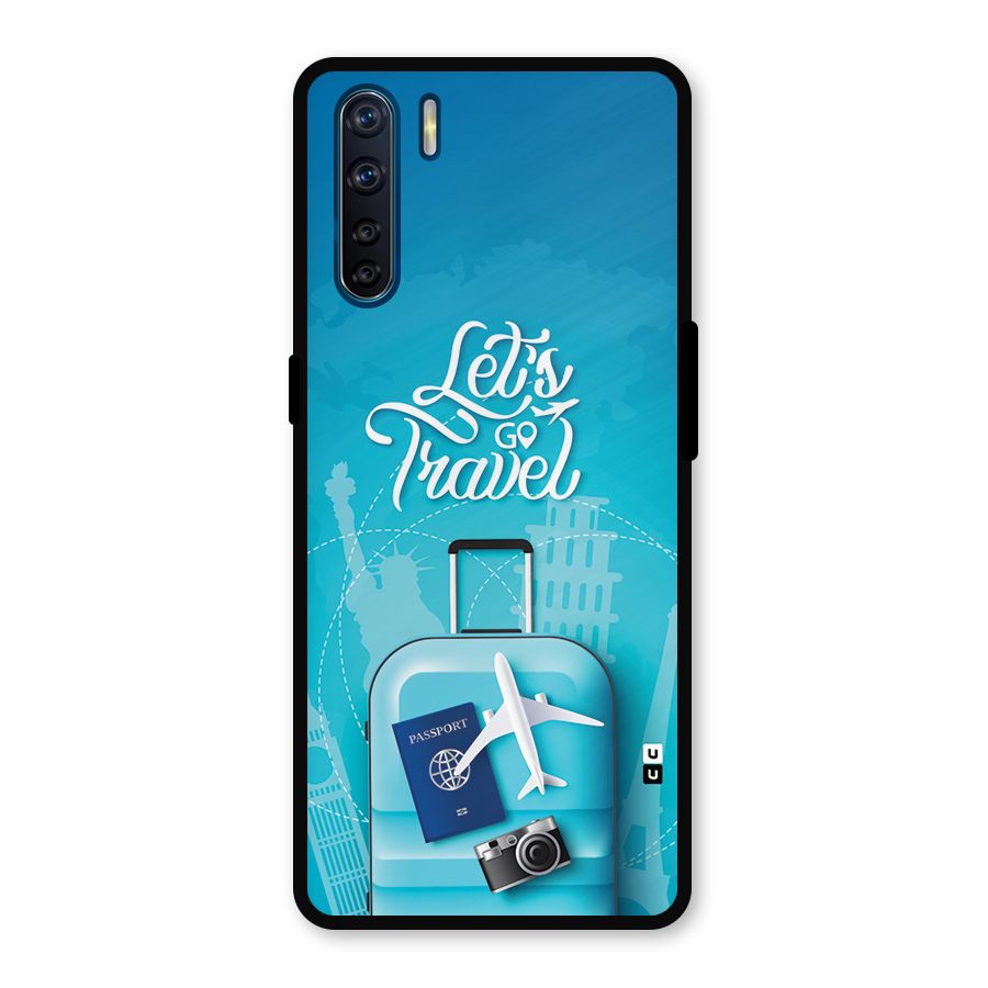 Awesome Travel Bag Metal Back Case for Oppo F15