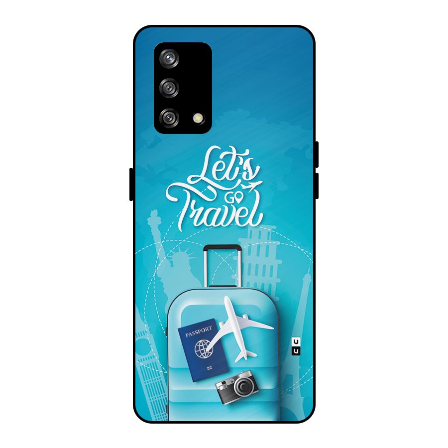 Awesome Travel Bag Metal Back Case for Oppo F19