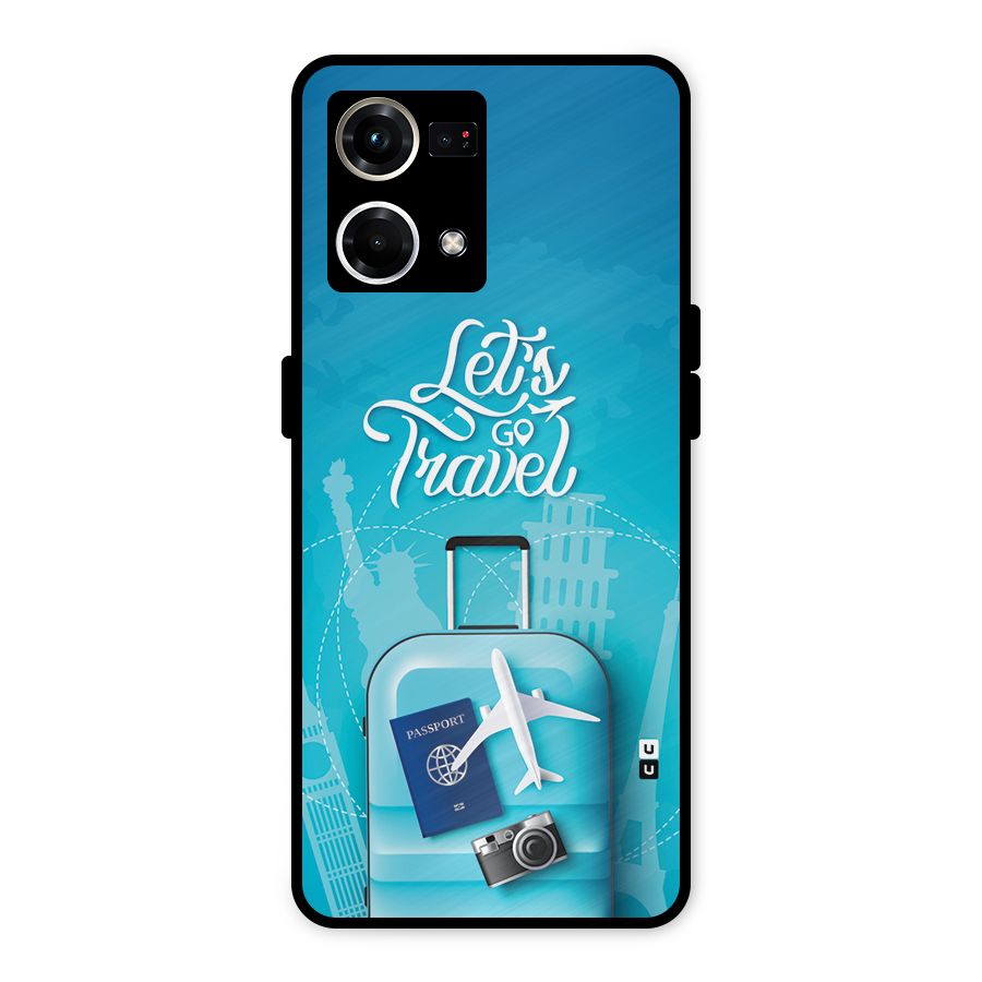 Awesome Travel Bag Metal Back Case for Oppo F21s Pro 4G
