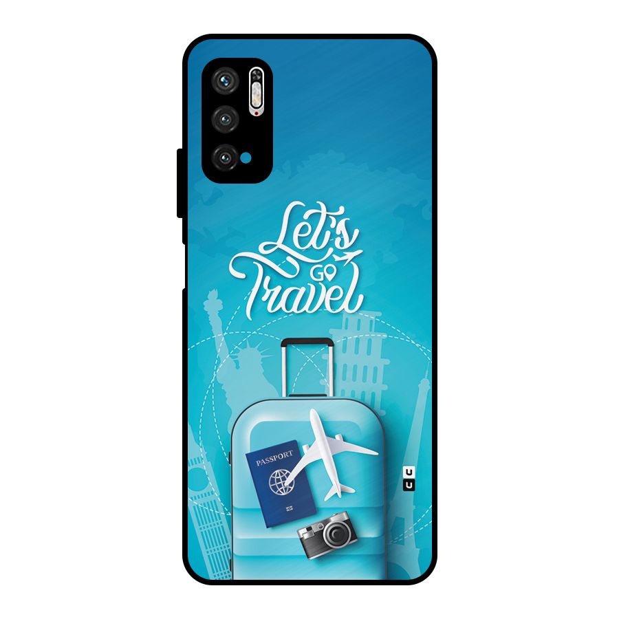 Awesome Travel Bag Metal Back Case for Poco M3 Pro 5G