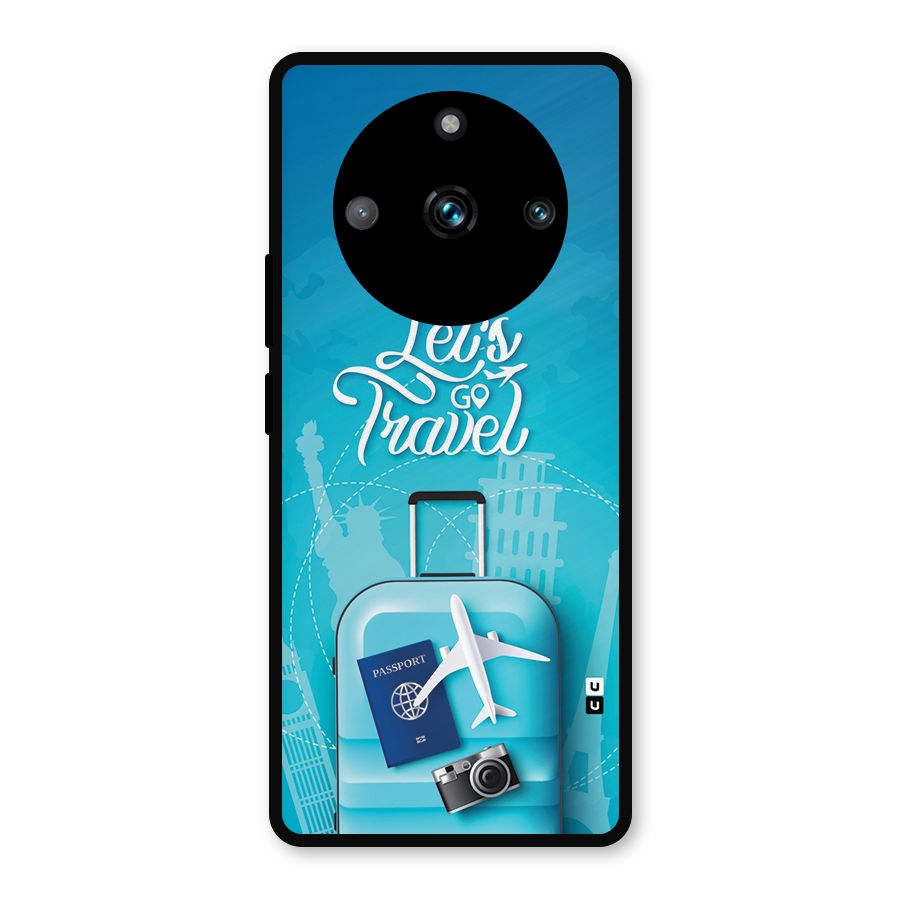 Awesome Travel Bag Metal Back Case for Realme 11 Pro Plus