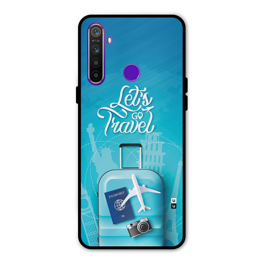 Awesome Travel Bag Metal Back Case for Realme 5i