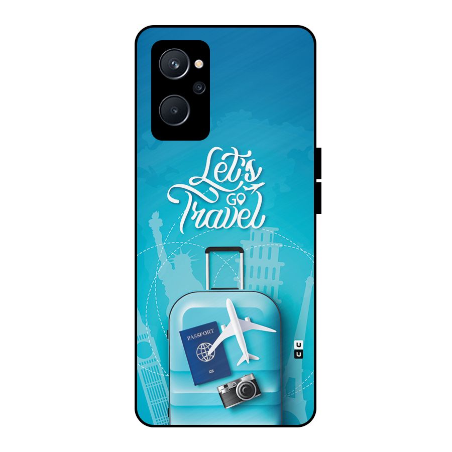 Awesome Travel Bag Metal Back Case for Realme 9i 5G
