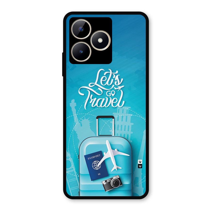 Awesome Travel Bag Metal Back Case for Realme C53