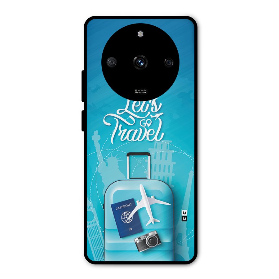 Awesome Travel Bag Metal Back Case for Realme Narzo 60 5G