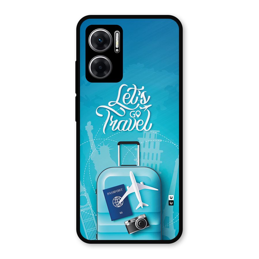 Awesome Travel Bag Metal Back Case for Redmi 11 Prime 5G