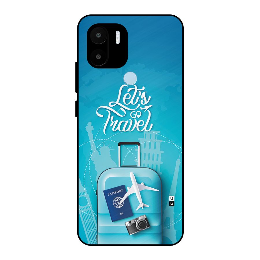 Awesome Travel Bag Metal Back Case for Redmi A2 Plus