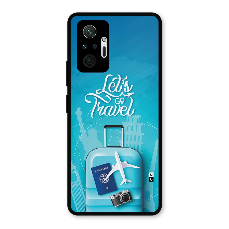 Awesome Travel Bag Metal Back Case for Redmi Note 10 Pro