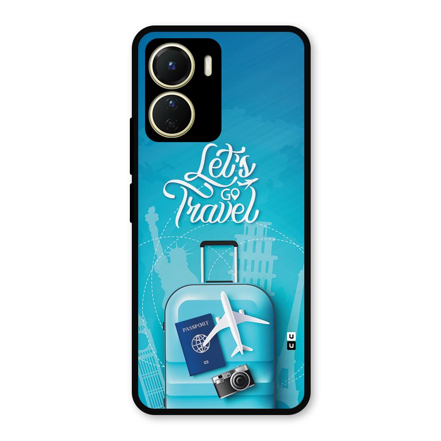 Awesome Travel Bag Metal Back Case for Vivo T2x