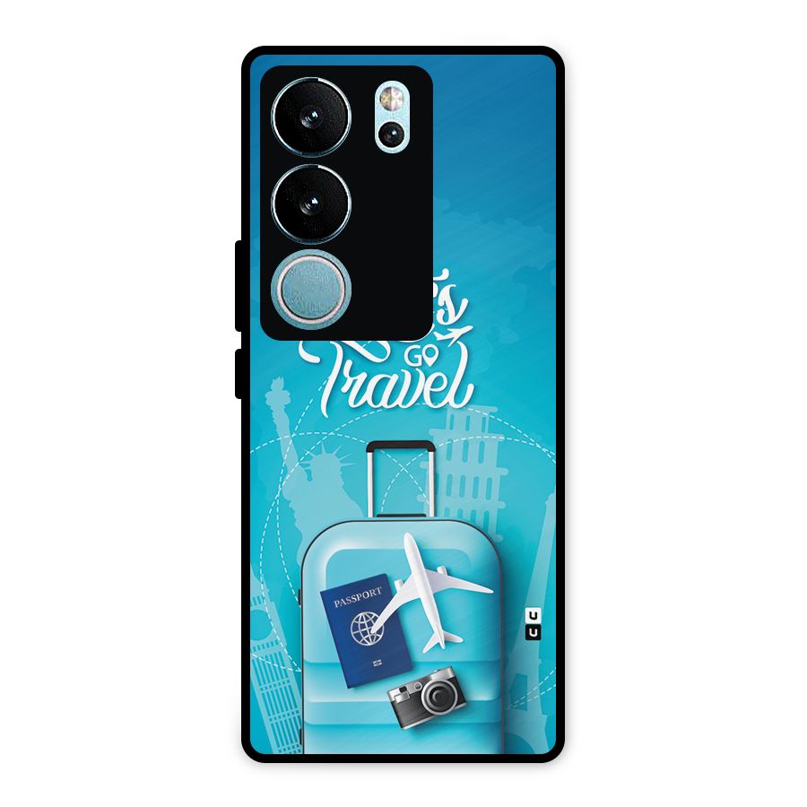 Awesome Travel Bag Metal Back Case for Vivo V29