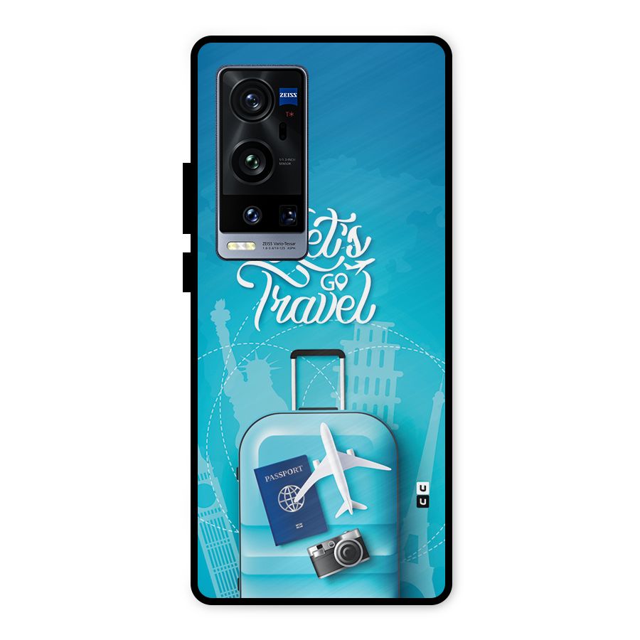 Awesome Travel Bag Metal Back Case for Vivo X60 Pro Plus