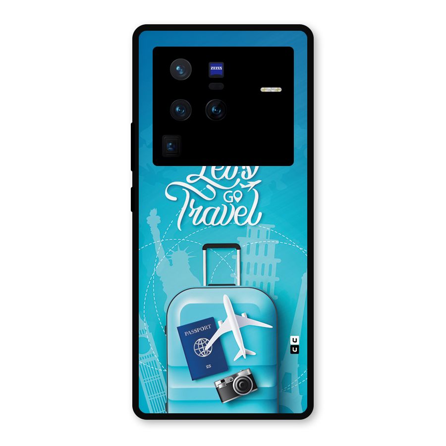 Awesome Travel Bag Metal Back Case for Vivo X80 Pro