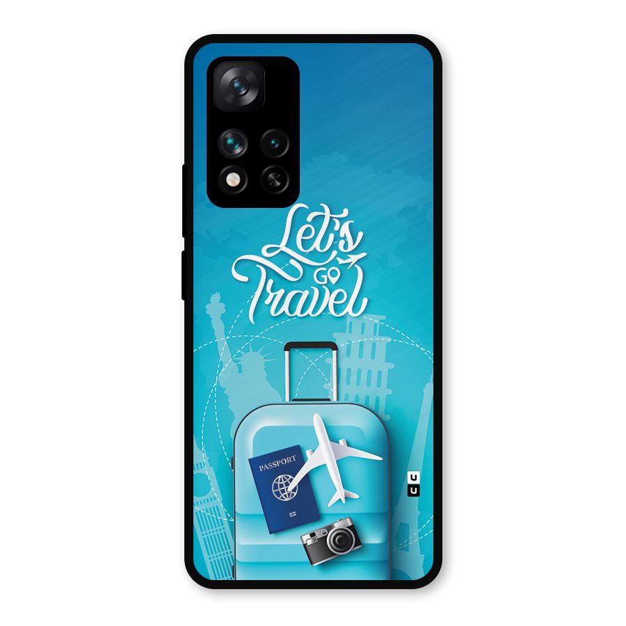 Awesome Travel Bag Metal Back Case for Xiaomi 11i Hypercharge 5G
